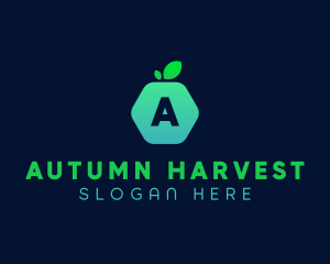 Hexagon Fruit Market logo design