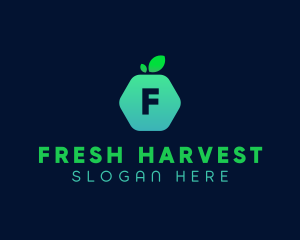 Market - Hexagon Fruit Market logo design