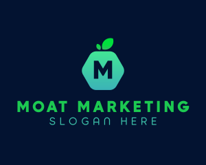 Hexagon Fruit Market logo design