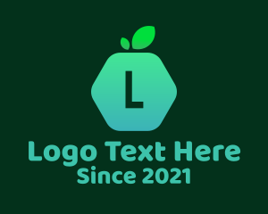Fruit Stall - Hexagon Fruit Lettermark logo design