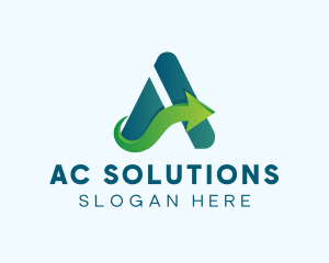 Letter A Logistics Business logo design