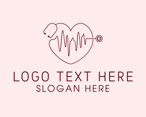 Cardiology - Heart Physician Statoscope logo design