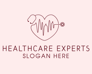 Heart Physician Statoscope logo design