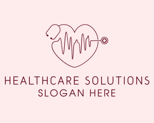 Physician - Heart Physician Statoscope logo design