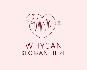 Cardiology - Heart Physician Statoscope logo design