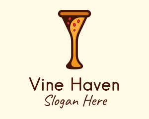 Pizza Cocktail Glass logo design