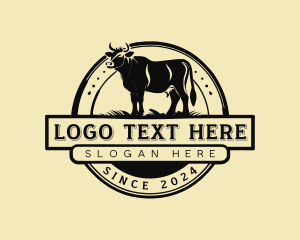 Bovine Cow Farm Logo