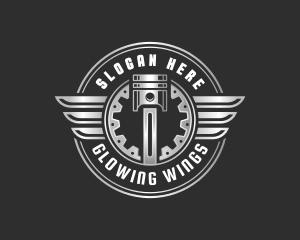 Piston Wings Restoration logo design