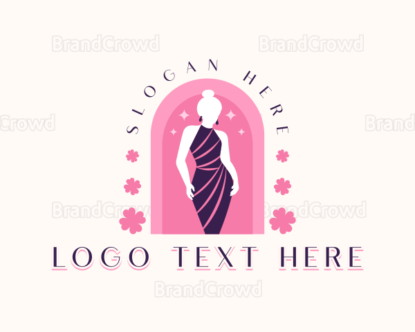 Fashionista Gown Stylist Logo