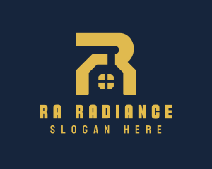 Home Structure Letter R logo design