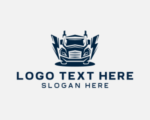 Shipping - Truck Express Logistics logo design