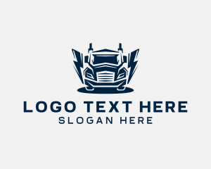 Flash - Truck Express Logistics logo design