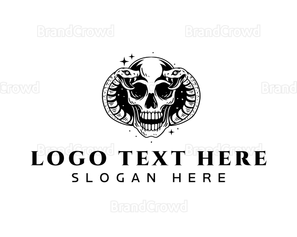 Snake Skull Serpent Logo