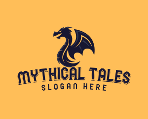 Monster Dragon Mythology logo design