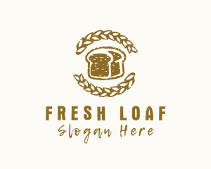 Wheat Loaf Bread logo design