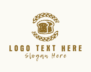 Grain - Wheat Loaf Bread logo design