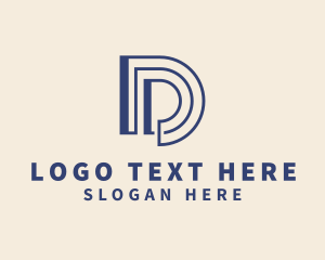 Letter Pr - Business Firm Letter D logo design