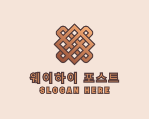 Woven Handicraft Pattern logo design