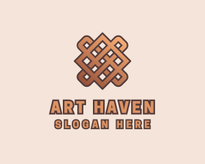 Woven Handicraft Pattern logo design