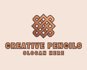 Woven Handicraft Pattern logo design