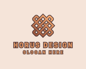 Woven Handicraft Pattern logo design