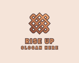 Woven Handicraft Pattern logo design