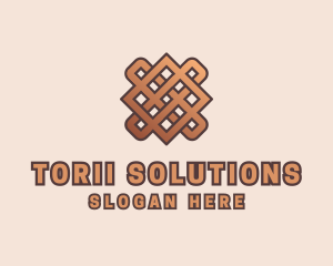 Woven Handicraft Pattern logo design