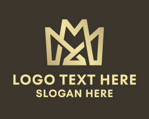 Letter M - Crown Jewelry Letter M logo design