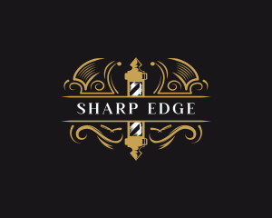 Barbershop Pole Shaving logo design