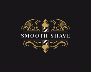 Barbershop Pole Shaving logo design