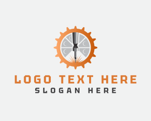 Laser Cutting - Industrial Machinery Metalwork logo design