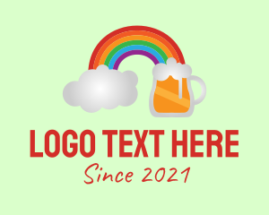 Cloud - Rainbow Beer Fest logo design