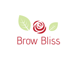 Red Rose Flower logo design