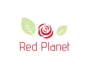 Red Rose Flower logo design