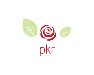 Red Rose Flower logo design