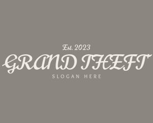 Antique Cursive Business logo design