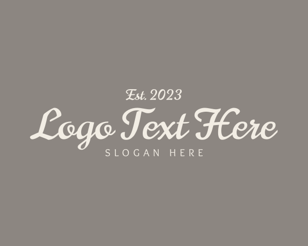 Grand - Antique Cursive Business logo design