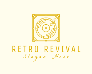 Retro - Retro Music Gramophone logo design