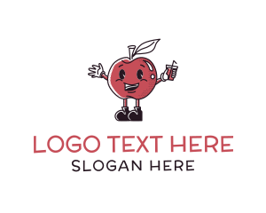 Restaurant - Retro Apple Juice logo design