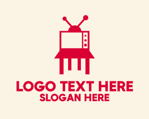 Television Chair Furniture Logo