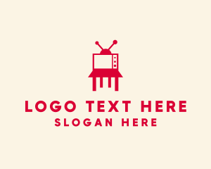 Furniture Store - Television Chair Furniture logo design