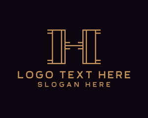 Letter H - Tech Digital Microchip logo design