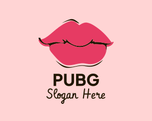 Sexy - Pink Lips Makeup logo design