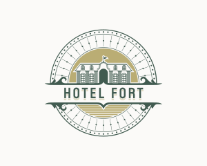 Real Estate Hotel Accommodation logo design