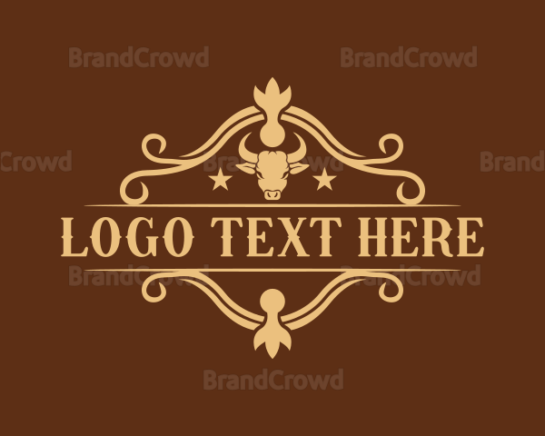 Bullfighting Rodeo Bull Logo