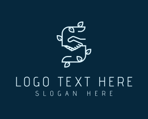 Friend - Professional Handshake Letter S logo design