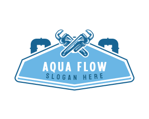 Waterworks - Pipe Plumbing Repair logo design