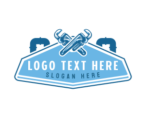 Pipe Plumbing Repair Logo