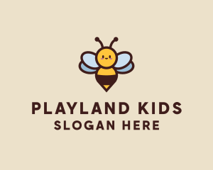 Baby Bee Cartoon logo design