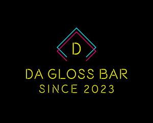 Neon Sign Bar logo design